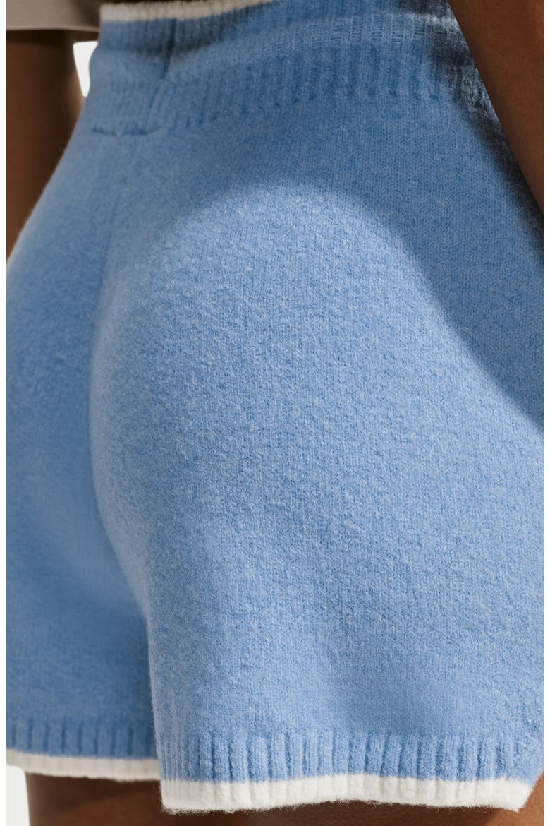 Sportswear Chill Knit Mid Rise Shorts, Alternate, color, WORK BLUE/ WHITE/ WHITE