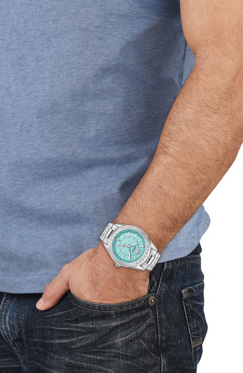 VERSACE VERSACE V-CODE GMT BRACELET WATCH, 42MM 