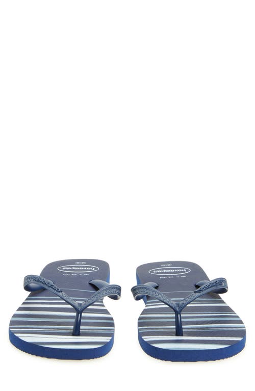 Havaianas Top Basic Flip Flop In Navy/navy/white