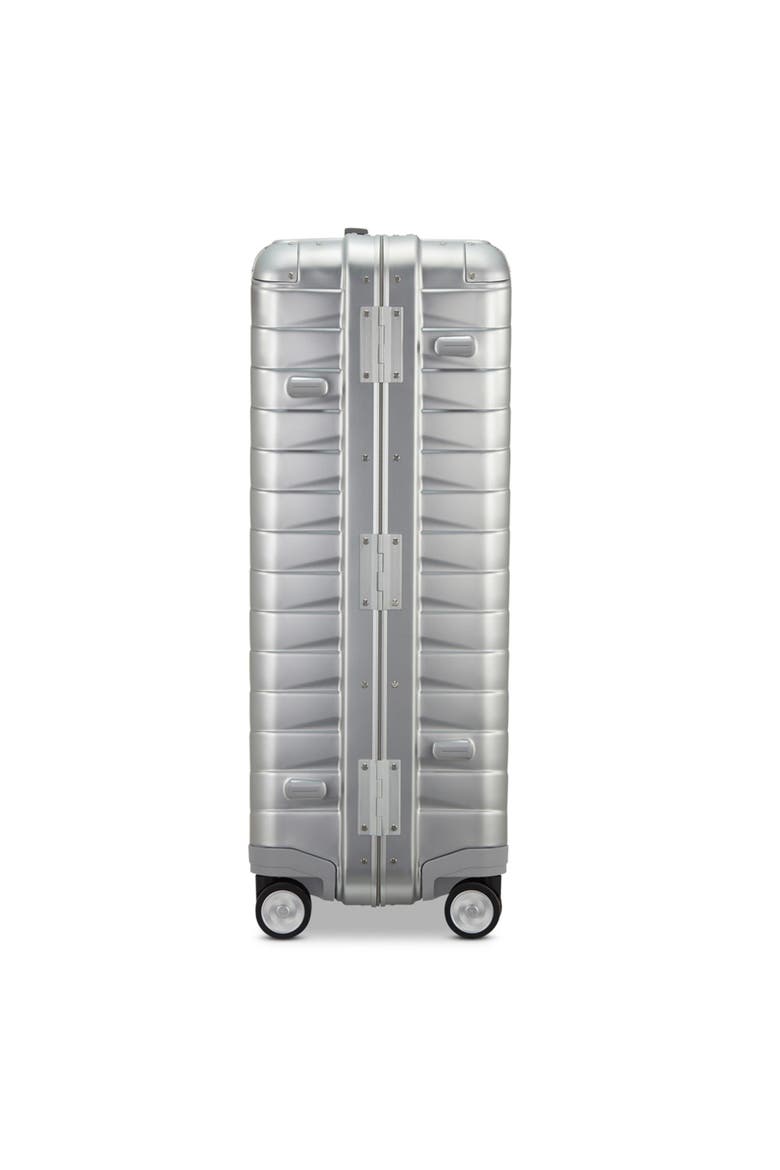 Proxis Aluminum Hardside 29" Large Checked Spinner Luggage, Alternate, color, Aluminum Silver