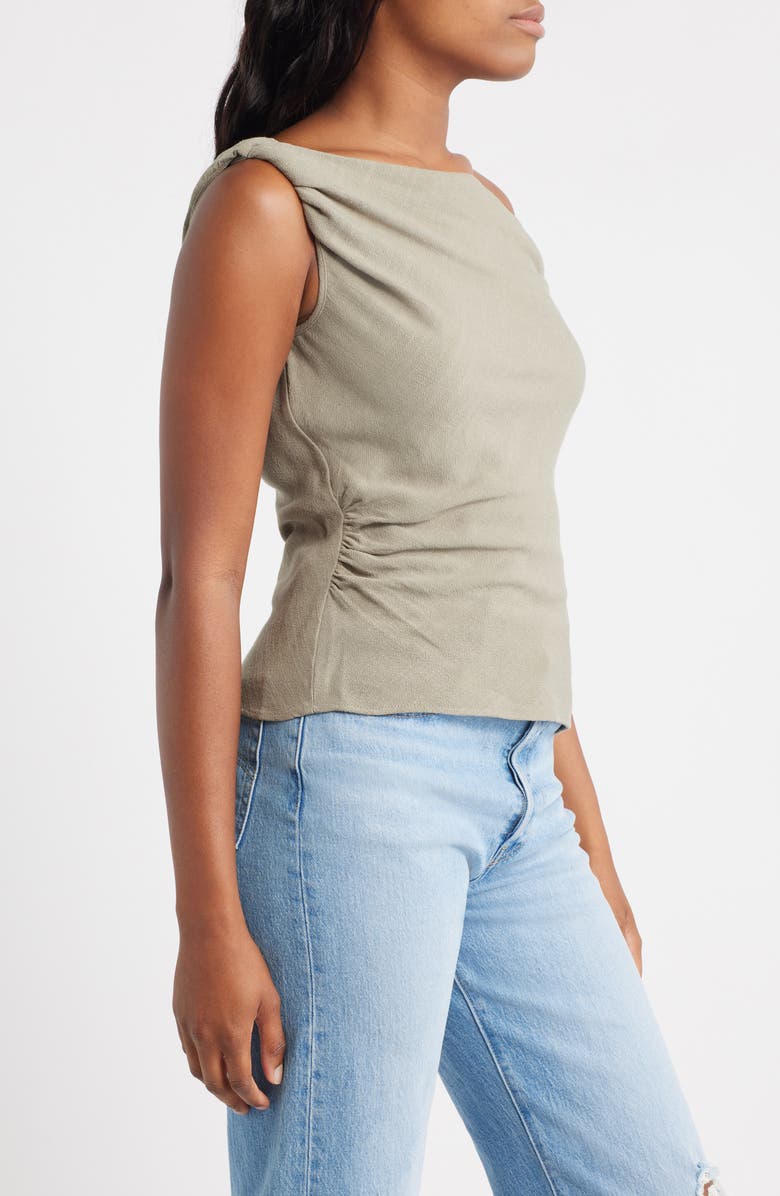 Topshop Twist Off the Shoulder Top, Alternate, color, 