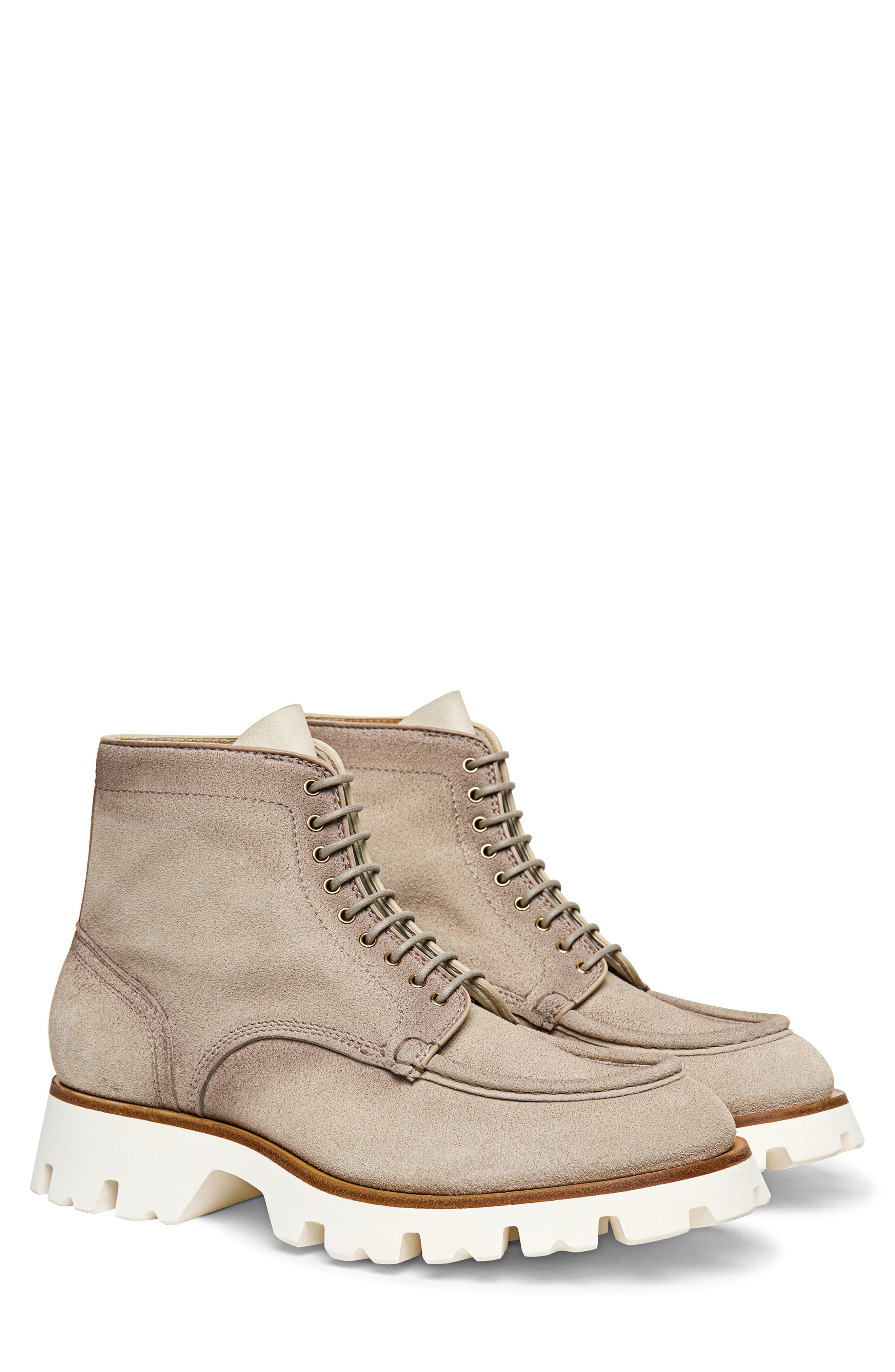Santoni Suede Lug Boot, Main, color, 