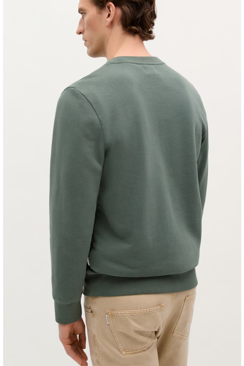 Company Emboss Sweater, Alternate, color, Green