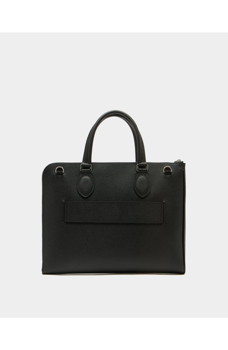 Bally Leather Beckett Briefcase, Alternate, color, Black