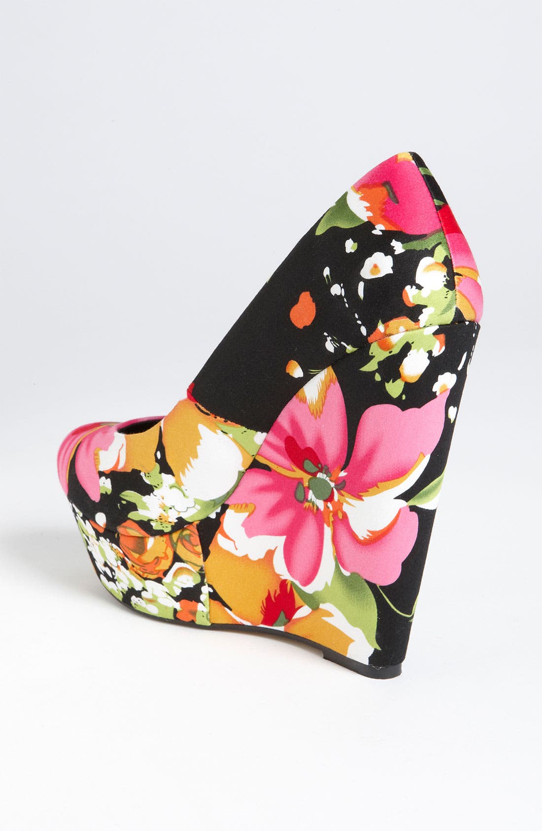 'Herena' Wedge Pump, Alternate, color, PINK FLORAL