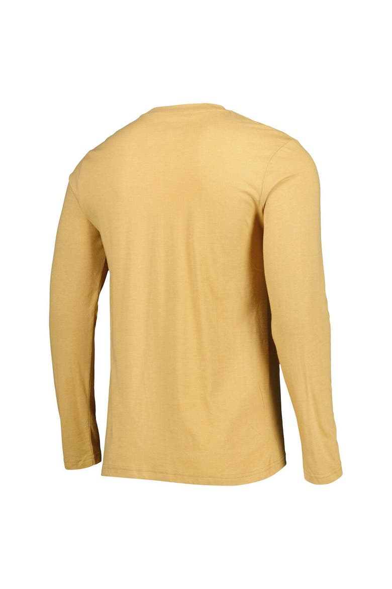Men's Concepts Sport Black/Gold Vegas Golden Knights Meter Long Sleeve T-Shirt & Pants Sleep Set, Alternate, color, Black