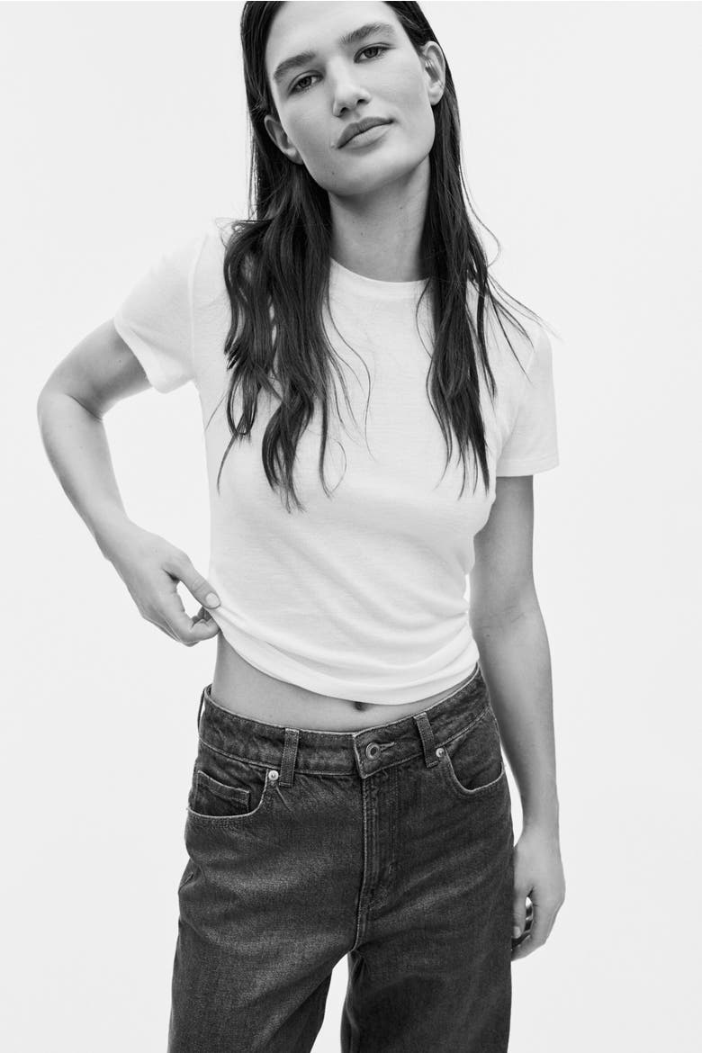 Wide High Jeans, Alternate, color, Dark denim blue