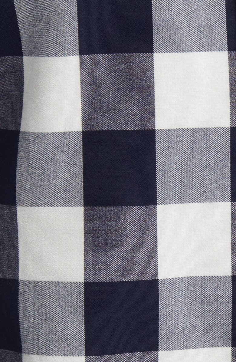 Mizzen+Main City Trim Fit Navy Broadway Plaid Flannel Button-Down Shirt, Alternate, color, 