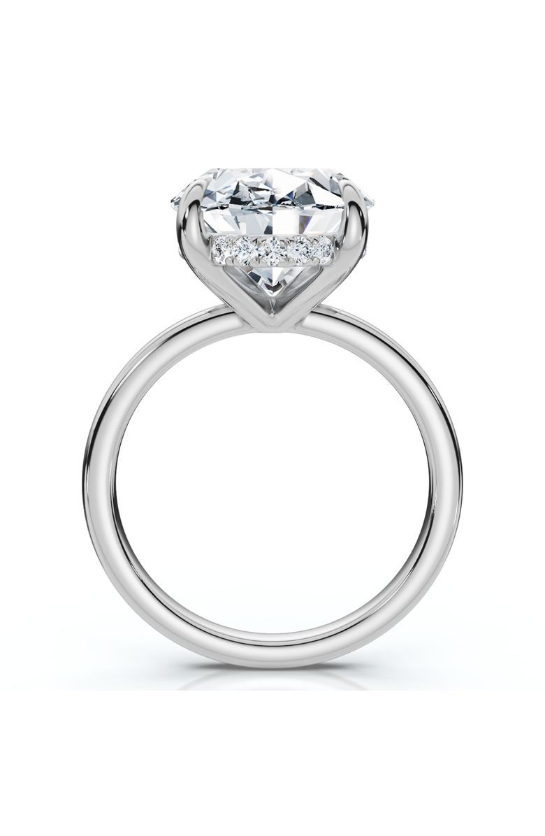 Bliss Diamond Certified 5.08CT Oval Diamond Hidden Halo Engagement Ring 14k Gold Lab Grown, Alternate, color, 14K White Gold