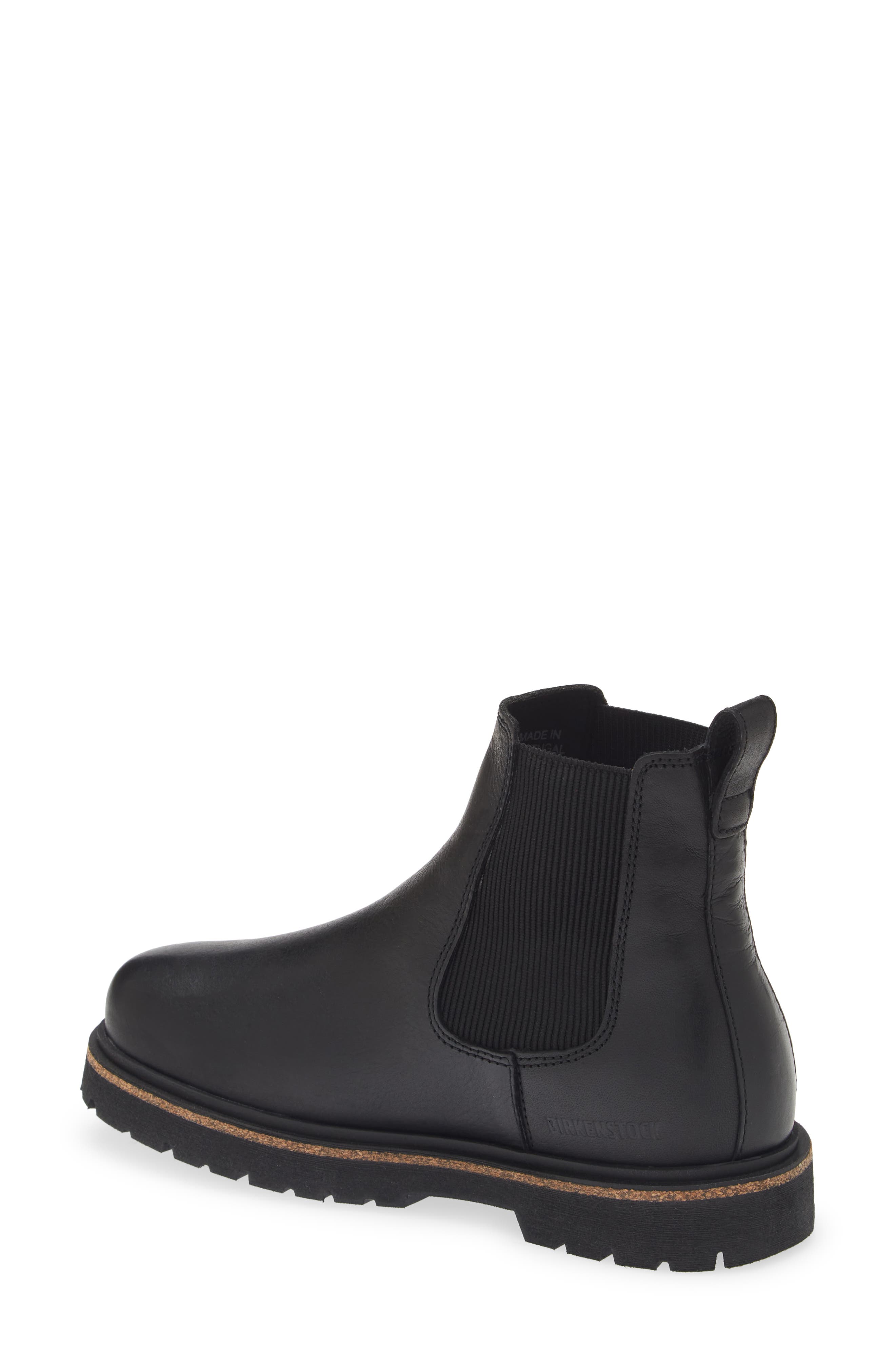 Birkenstock Highwood Chelsea Boot, Alternate, color, Black