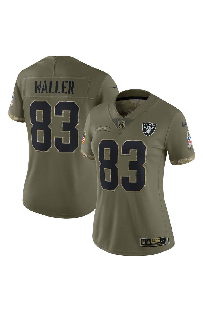 Nike Women's Nike Darren Waller Olive Darren Waller 2022 Salute To Service Limited Jersey, Main, color, 
