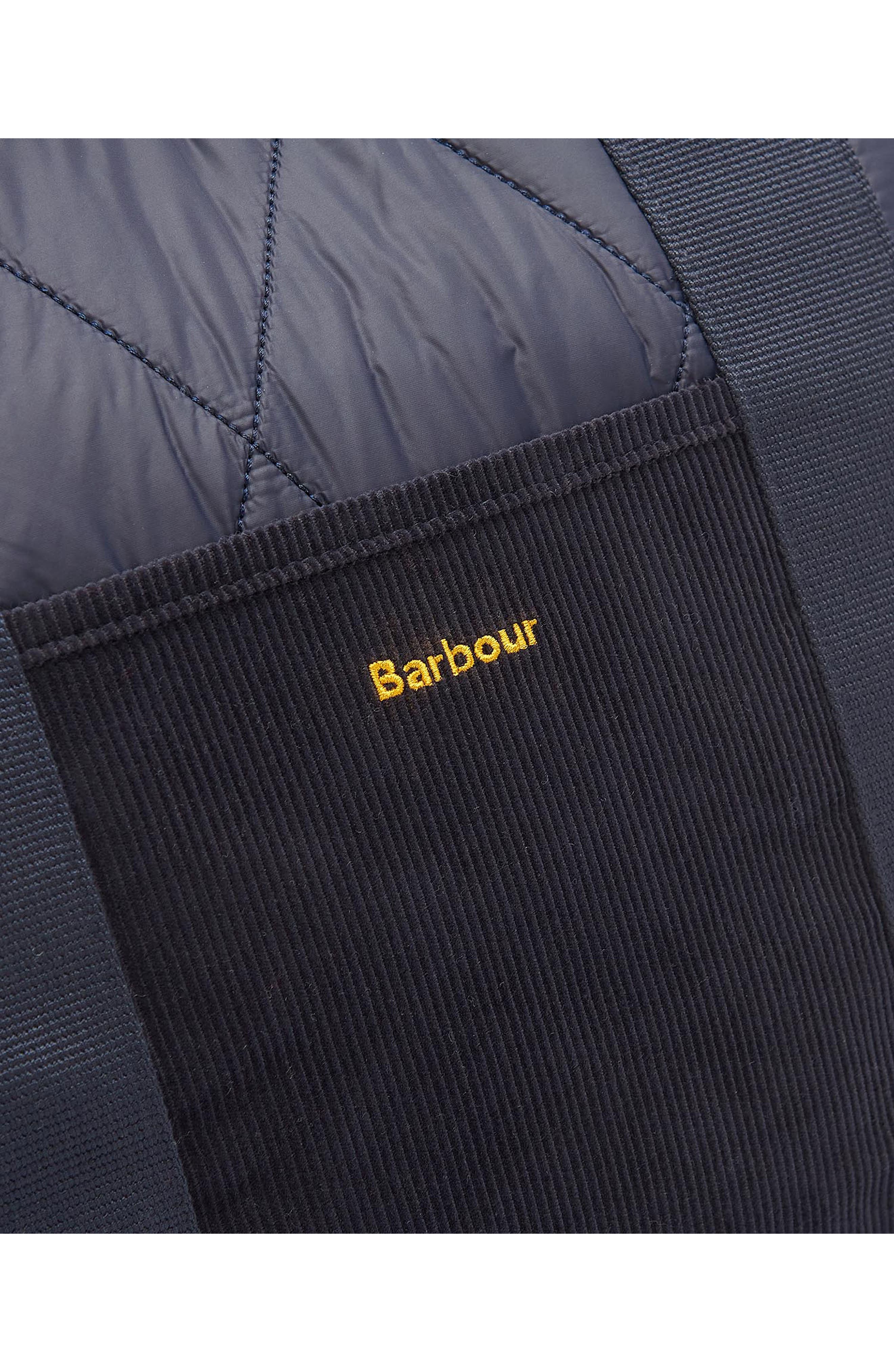 Barbour Healy Mixed Media Tote, Alternate, color, Navy