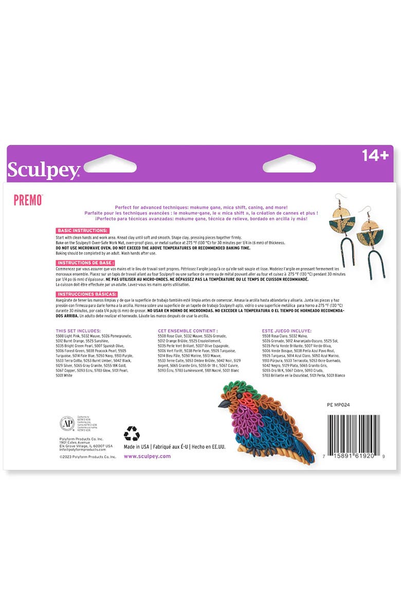 Sculpey Polymer Clay Premo Multipack Sampler (24) 1oz, Alternate, color, Multicolored