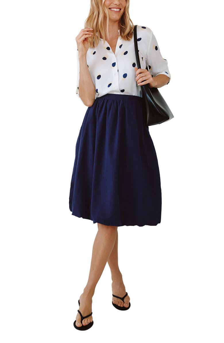 Bella Dahl Dot Split Back Button-Up Shirt, Alternate, color, 