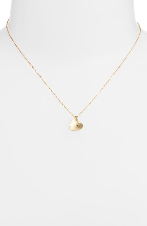 Set & Stones Sophia Initial Heart Pendant Necklace In Gold/b