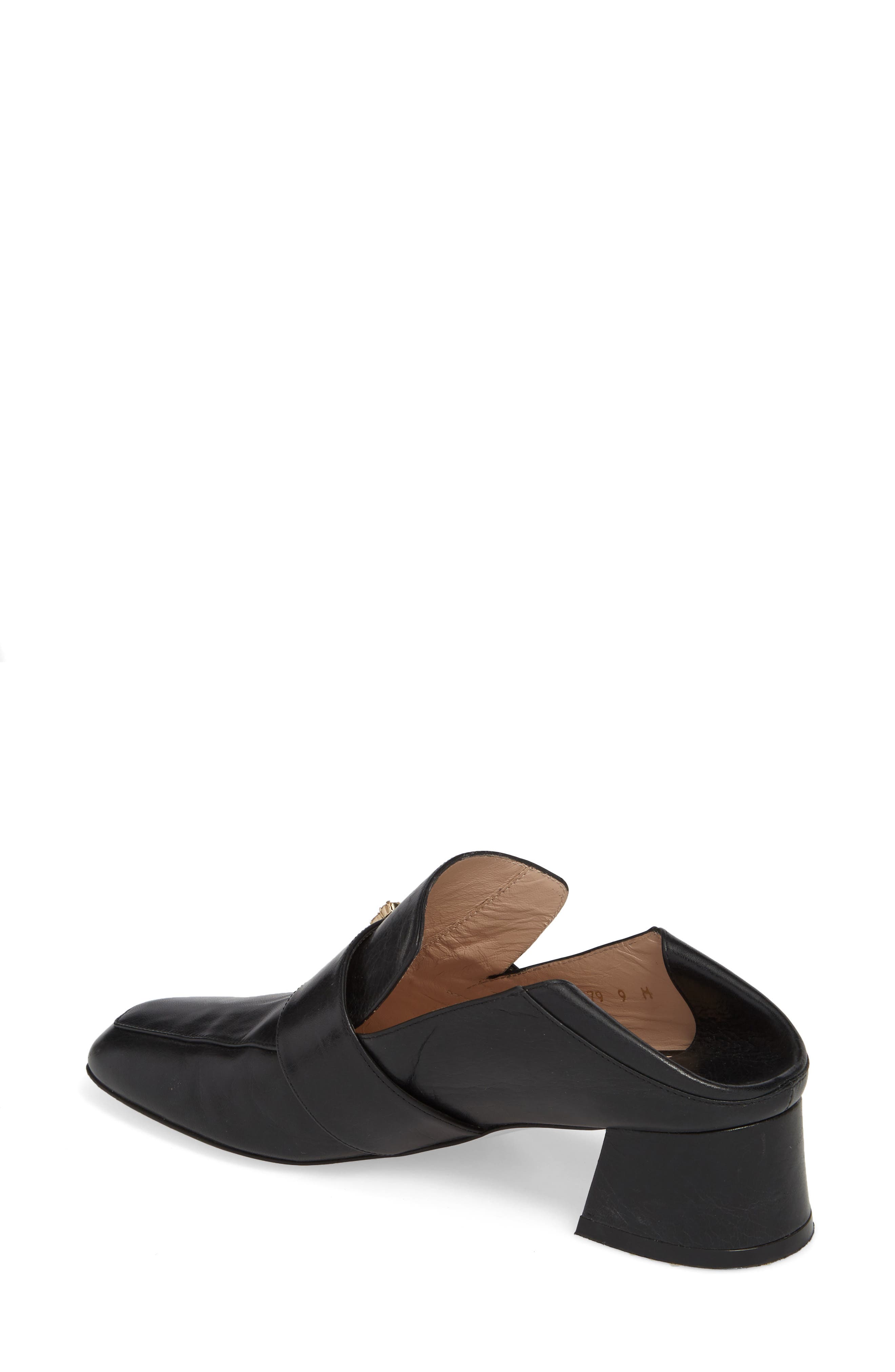 Stuart Weitzman Irises Embellished Loafer Pump, Alternate, color, 