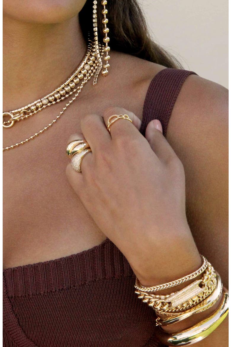 Timeless Glamour Set of 3 Rings, Alternate, color, GOLD