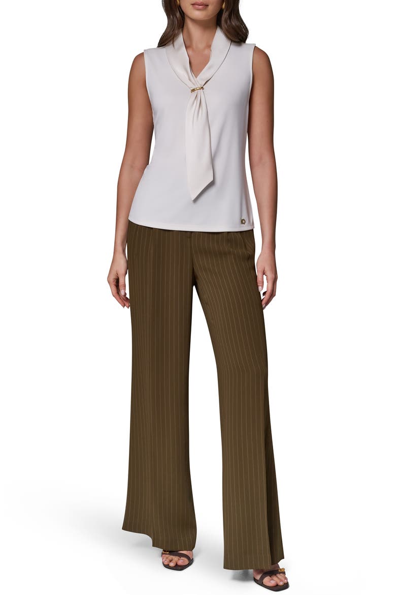 Necktie Sleeveless Top, Alternate, color, IVORY