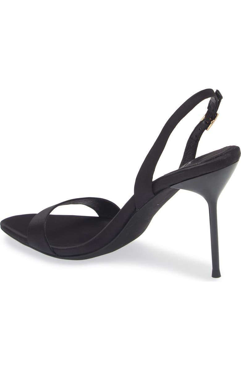 Jeffrey Campbell Go-Getter Sandal, Alternate, color, Black Satin