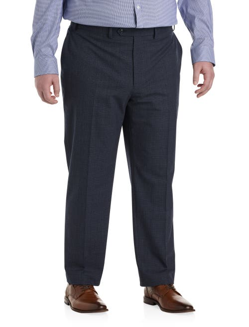 Michael Kors Big & Tall Textured Suit Pants In Blue