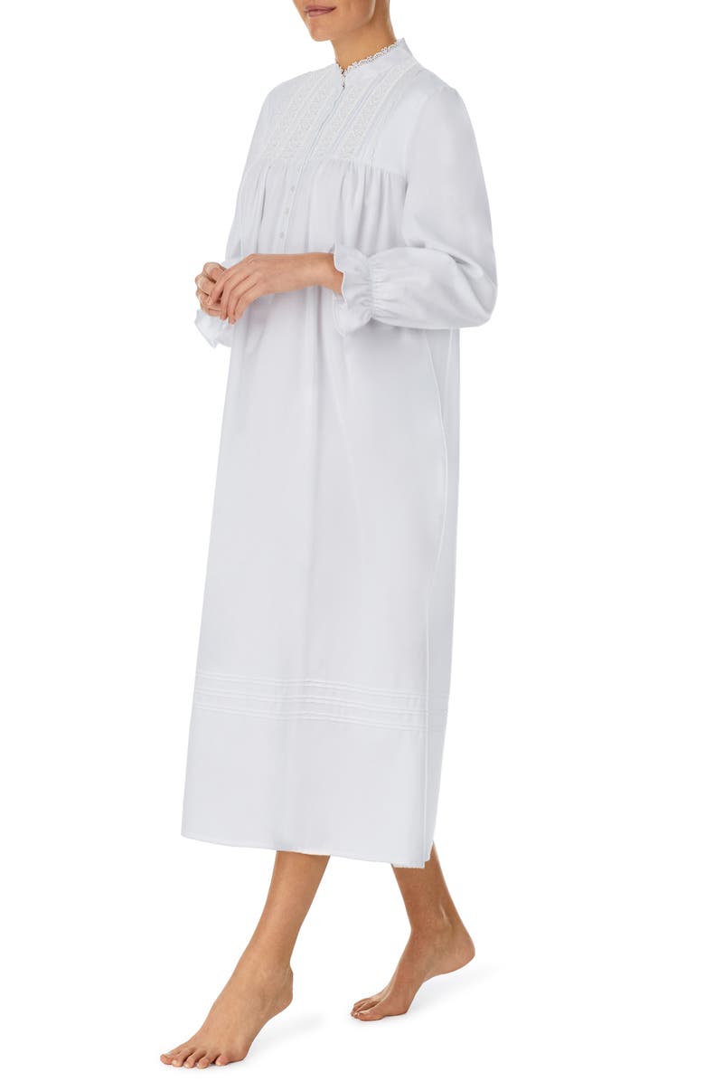 Eileen West Ballet Cotton Blend Flannel Nightgown, Alternate, color,
