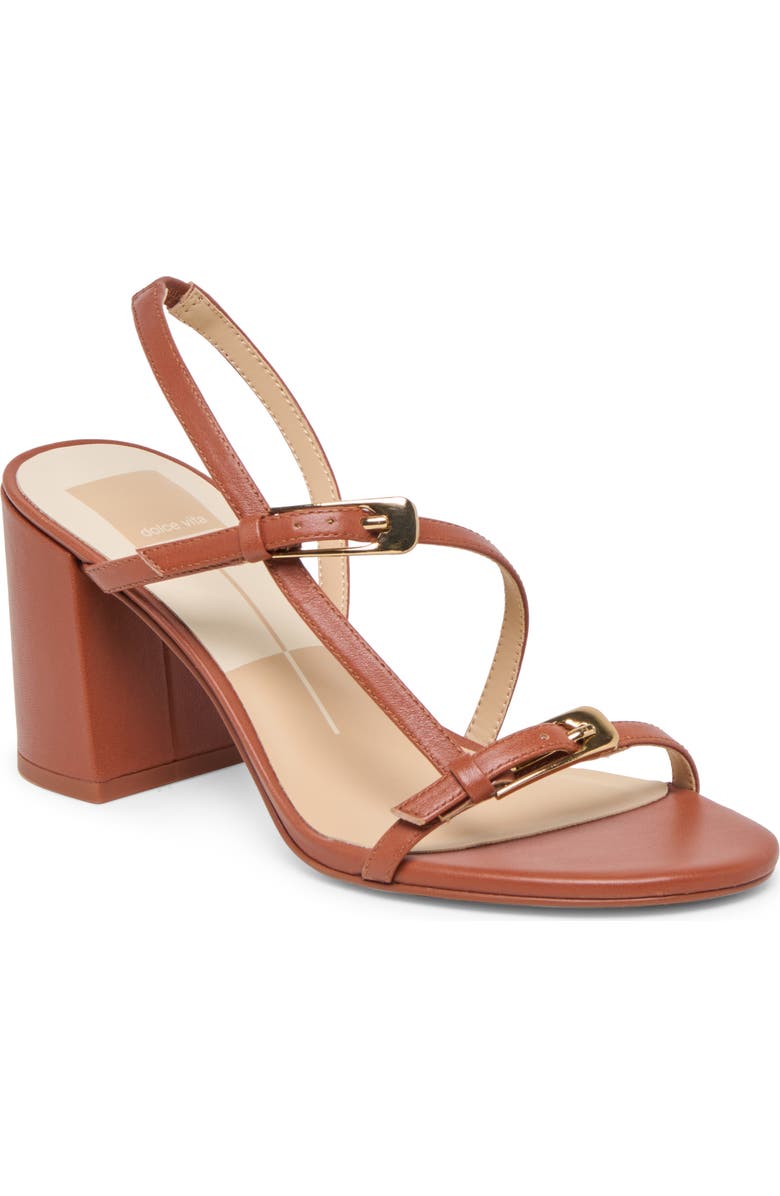 Dolce Vita Faye Slingback Sandal, Main, color, Cognac Leather