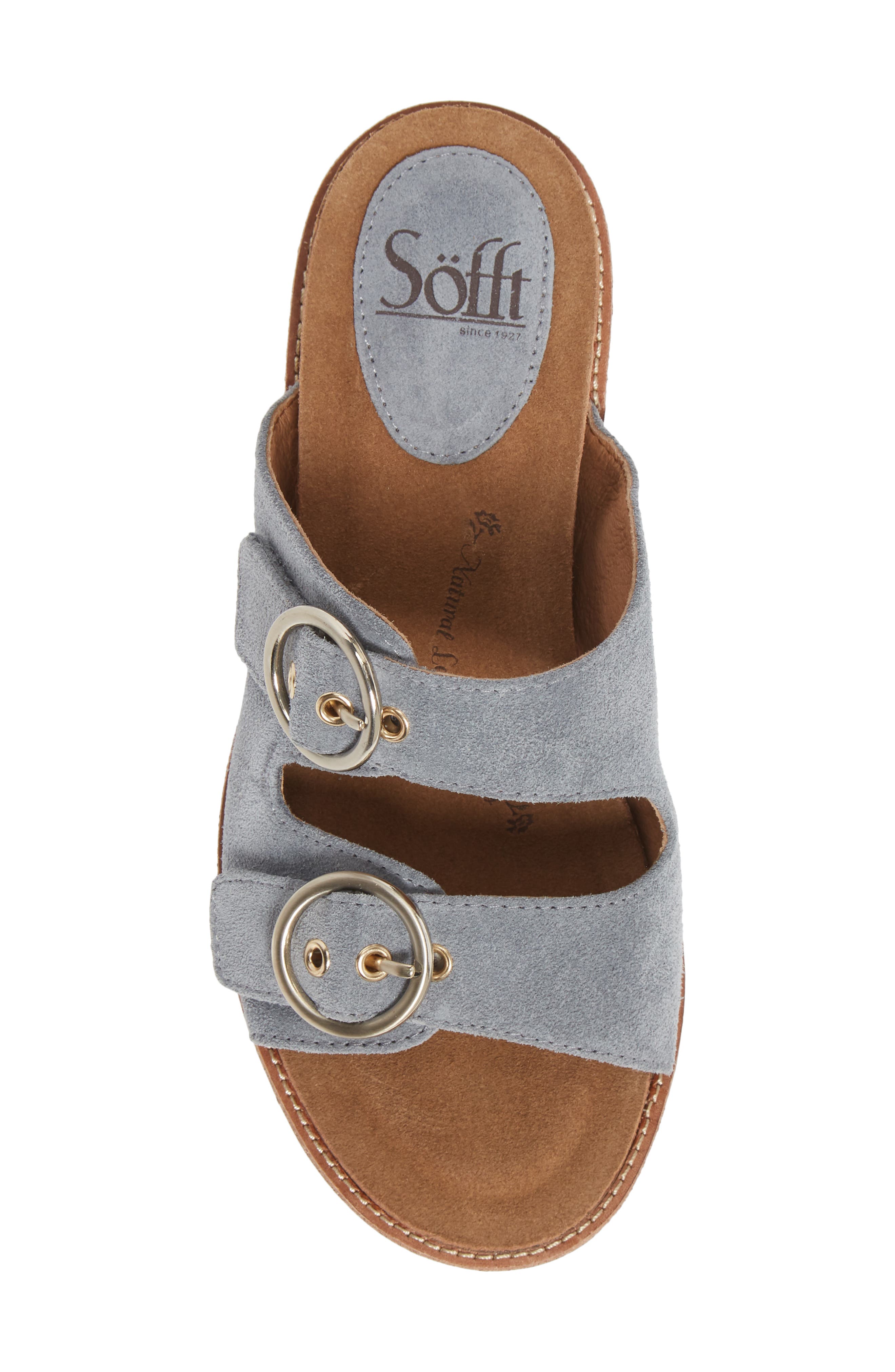 Söftt Brooklyn Sandal, Alternate, color, CHAMBRAY SUEDE