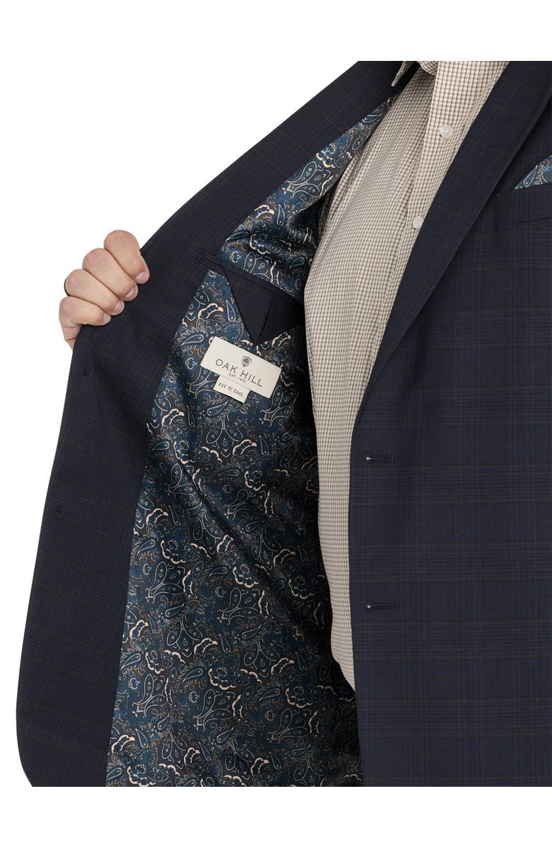 Oak Hill by DXL Big & Tall Plaid Sport Coat, Alternate, color, 