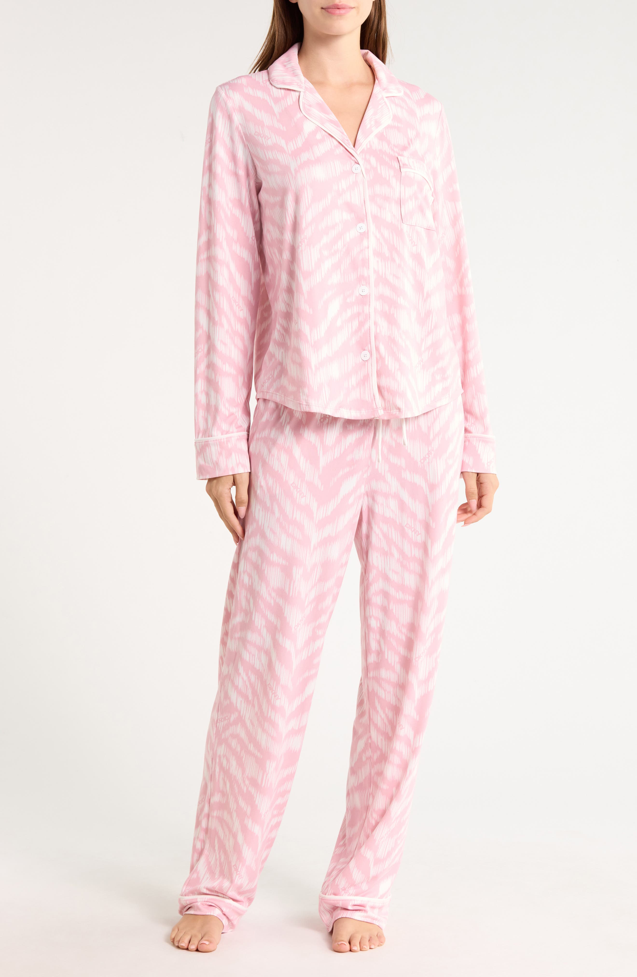 Notch Collar Pajama Set