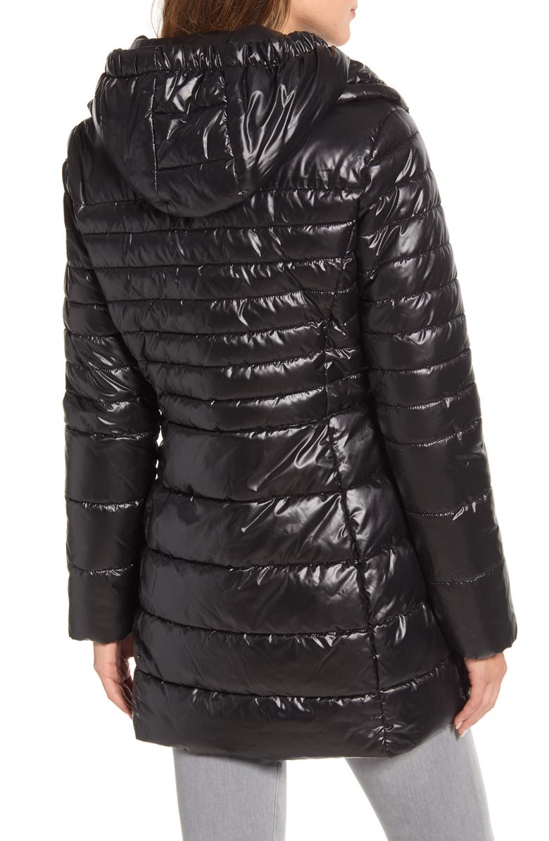 Kenneth Cole New York Hooded Packable Puffer Coat, Alternate, color,