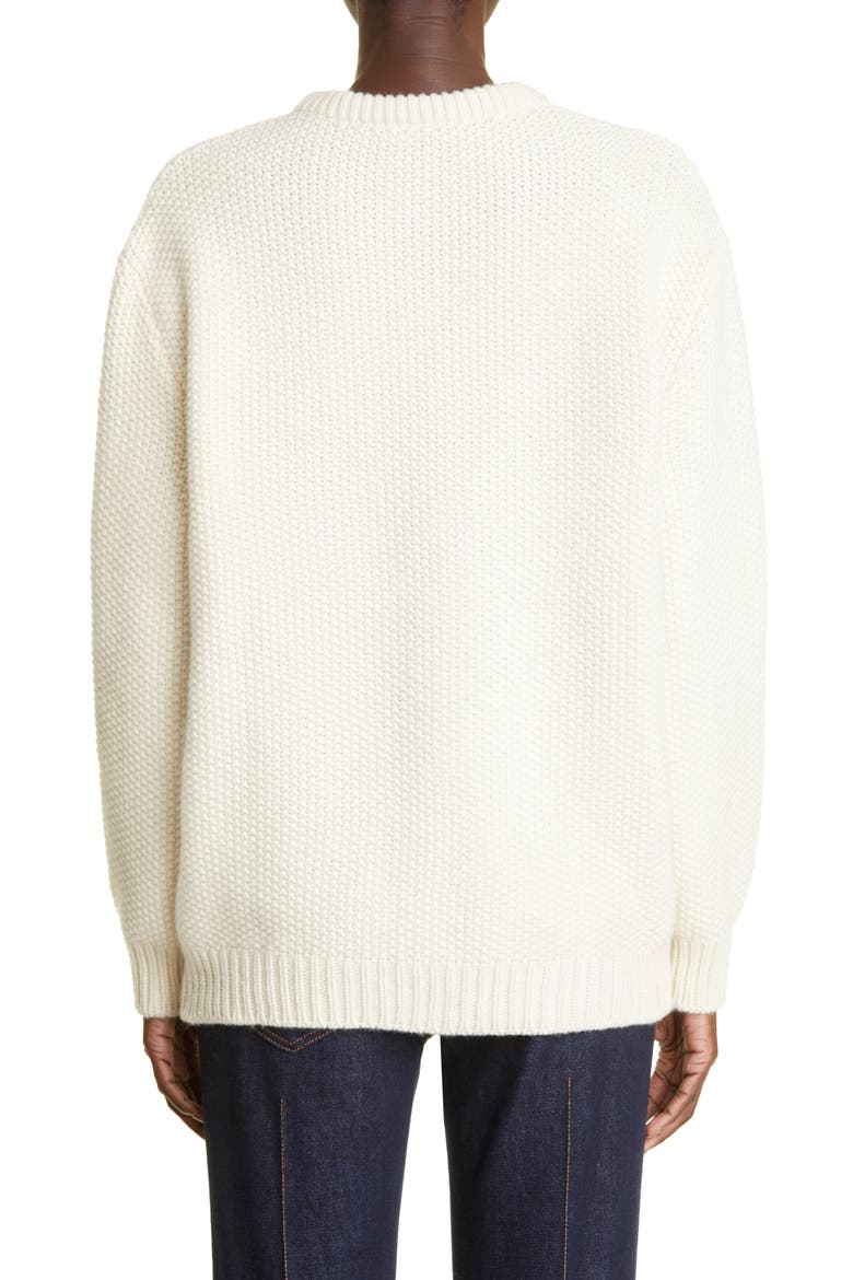 Cashmere Sweater, Alternate, color, WHITE POWDER