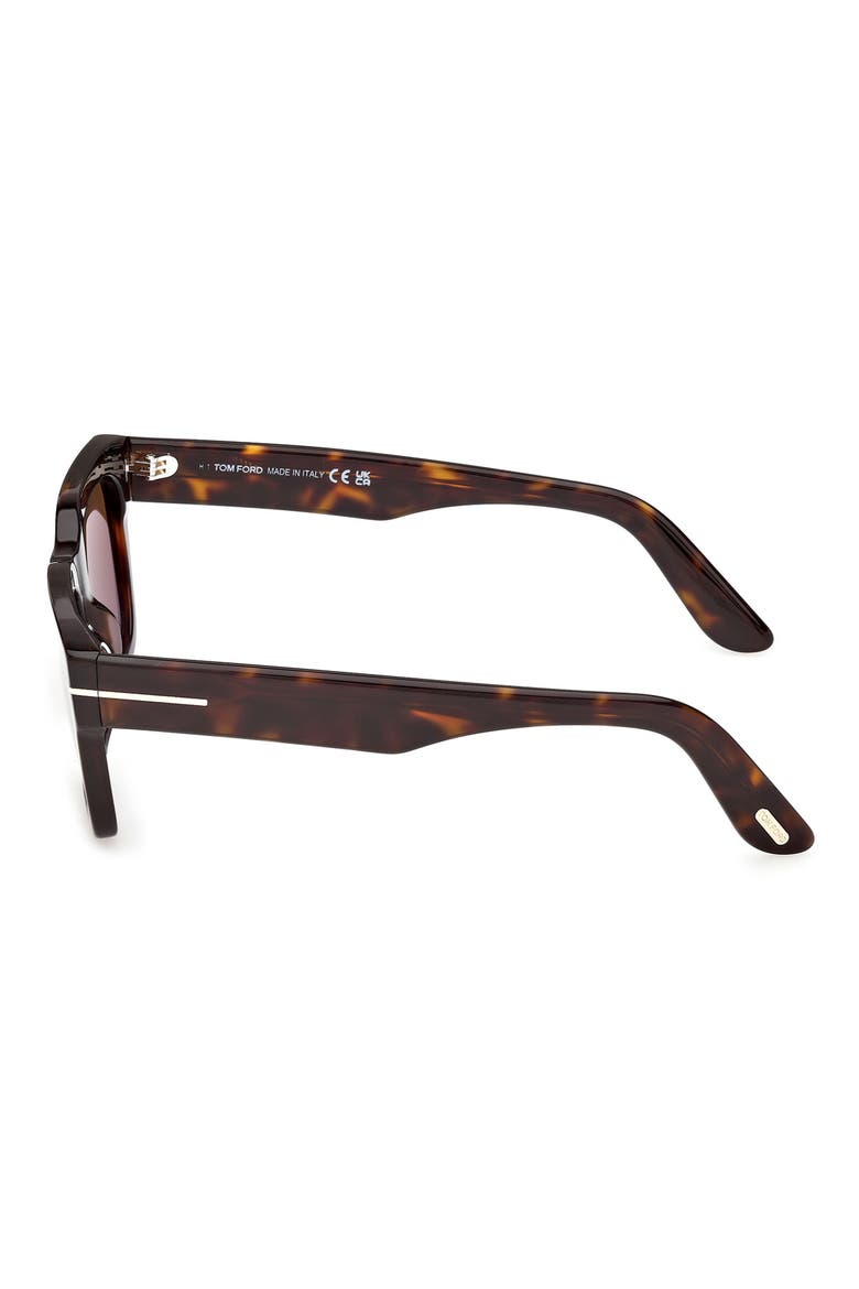 55mm Square Sunglasses, Alternate, color, DARK HAVANA / ROVIEX
