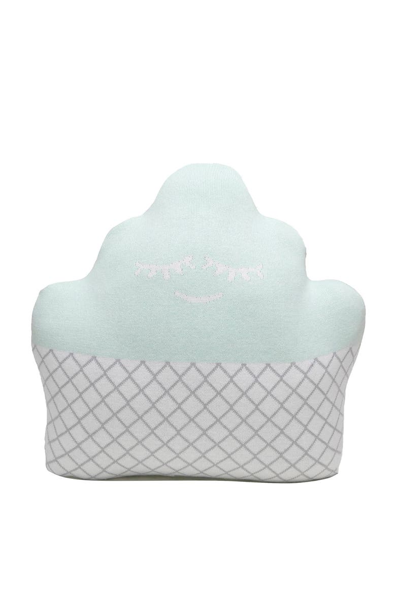 RIAN TRICOT Cupcake Pillow, Main, color, Mint