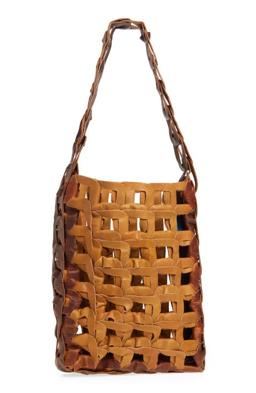 Sc103 Medium Links Leather Tote In Rind