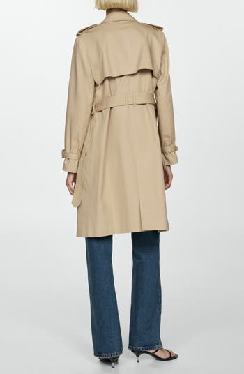 Cotton Gabardine Trench Coat