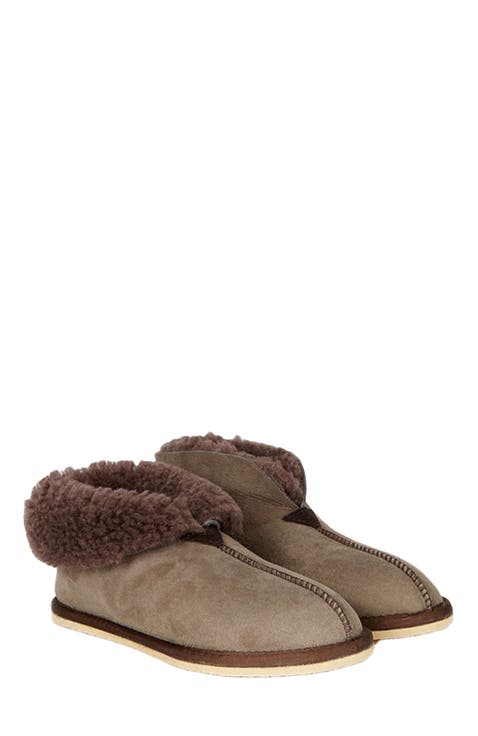 Ladies' Shearling Bootee Slippers