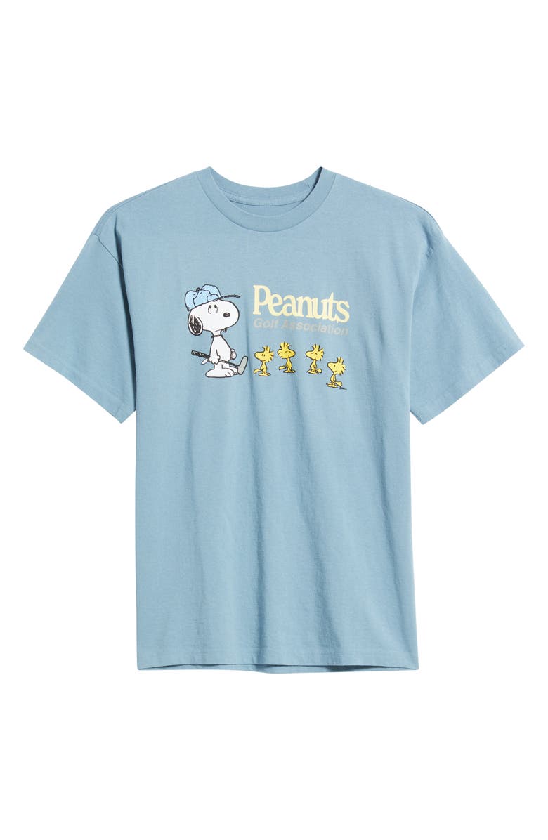 The Forecast Agency Peanuts Golf Association Graphic T-Shirt, Alternate, color, Grey Blue