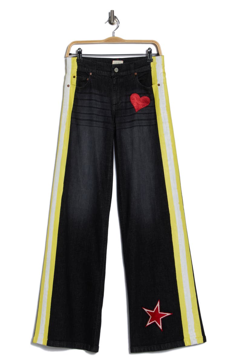 Alice + Olivia Trish Ultra Low Rise Baggy Jeans, Alternate, color, 