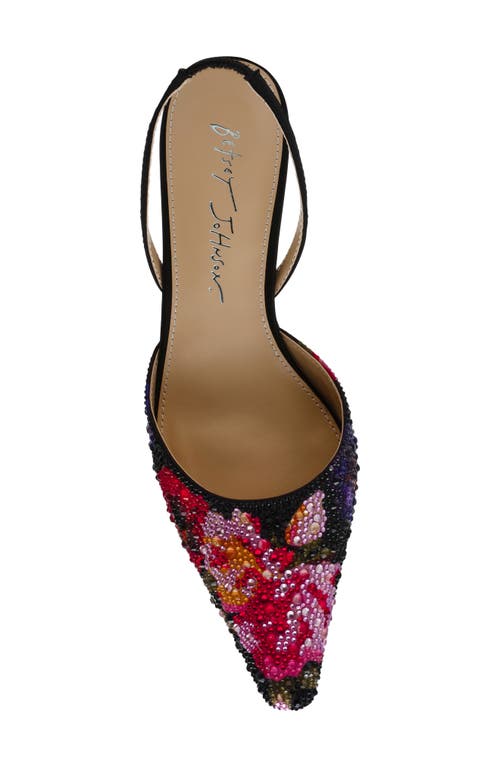 Betsey Johnson Oppal Rhinestone Slingback Pump In Multi