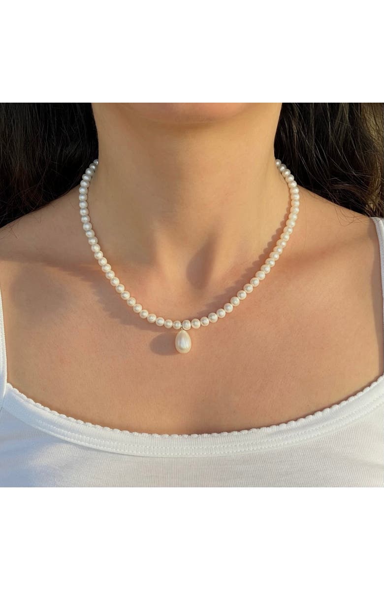 Leni James The Seraphina Pearl Necklace, Alternate, color, White