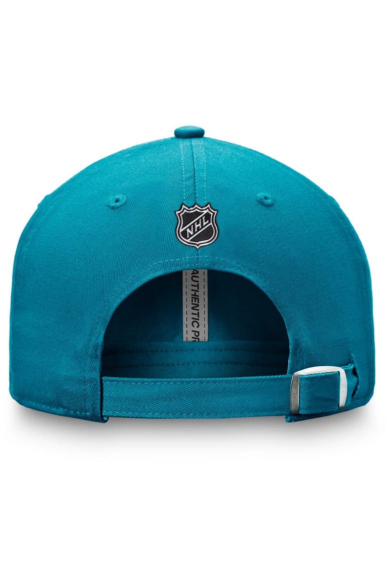 Men's Fanatics Branded Teal San Jose Sharks Authentic Pro Rink Adjustable Hat, Alternate, color, Teal