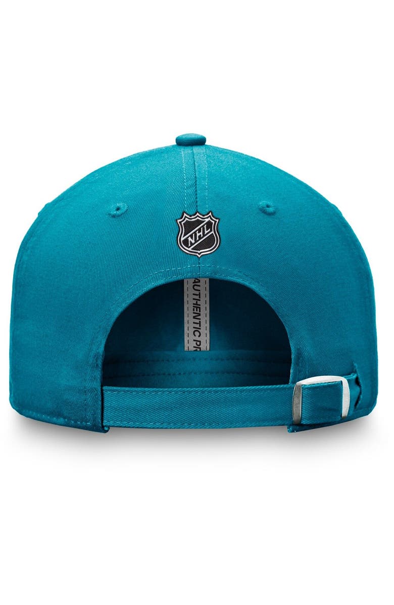 FANATICS Men's Fanatics Branded Teal San Jose Sharks Authentic Pro Rink Adjustable Hat, Alternate, color, 