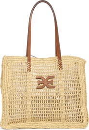 Sam Edelman Lizzie Raffia Tote Bag