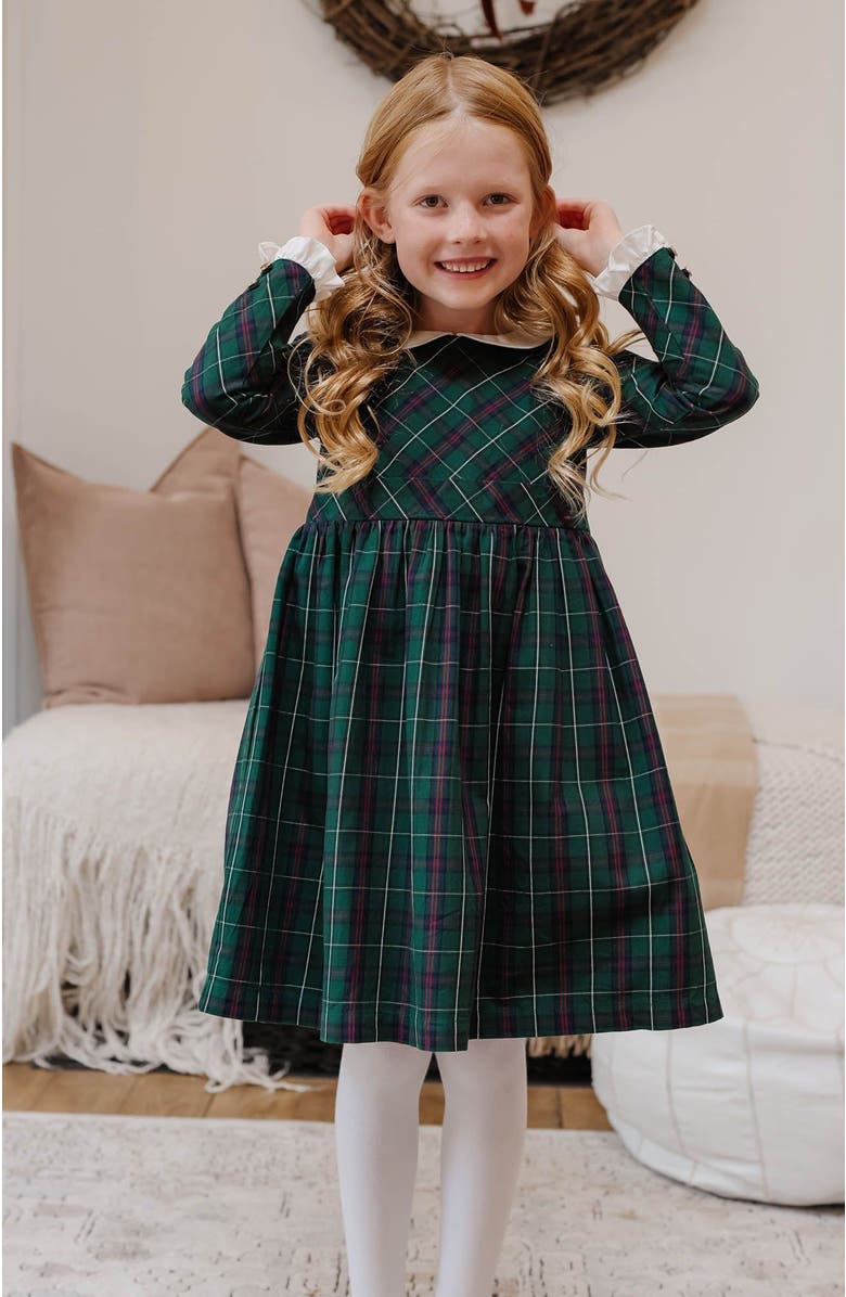 Hope & Henry Girls' Organic Ruffle Cuff Party Dress, Toddler, Alternate, color, 