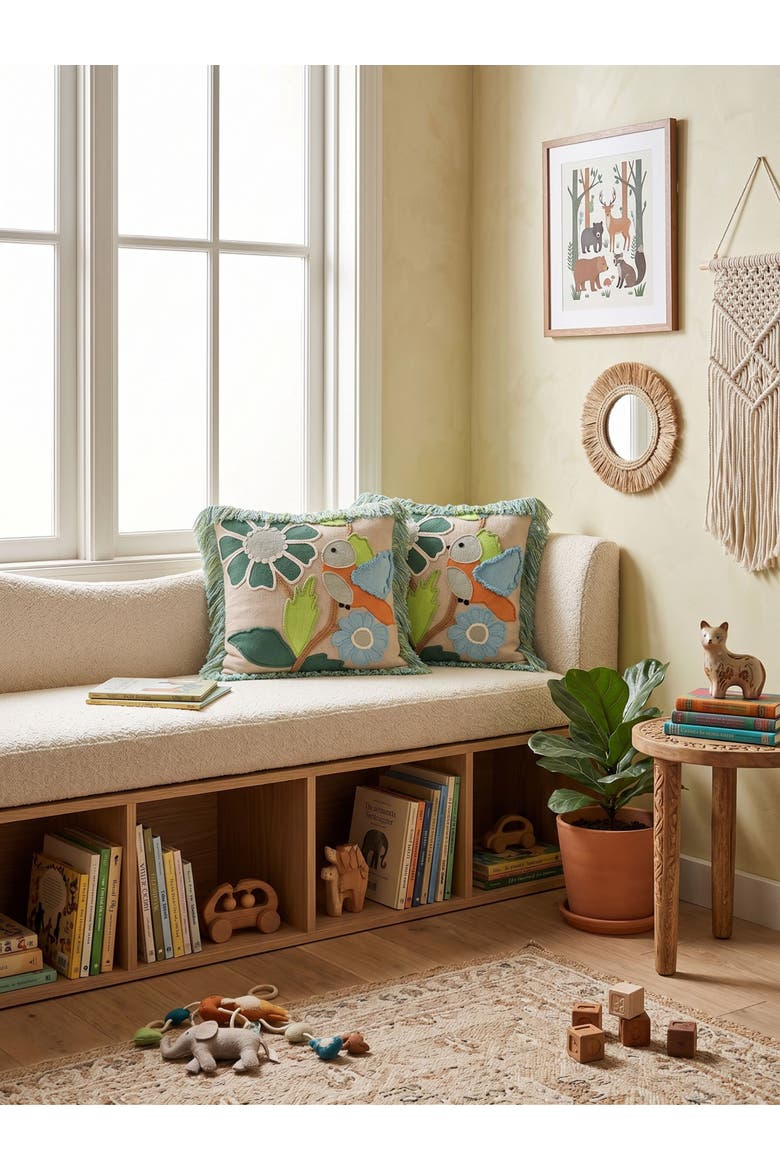 Palermo Throw Pillow Cover, Alternate, color, Green