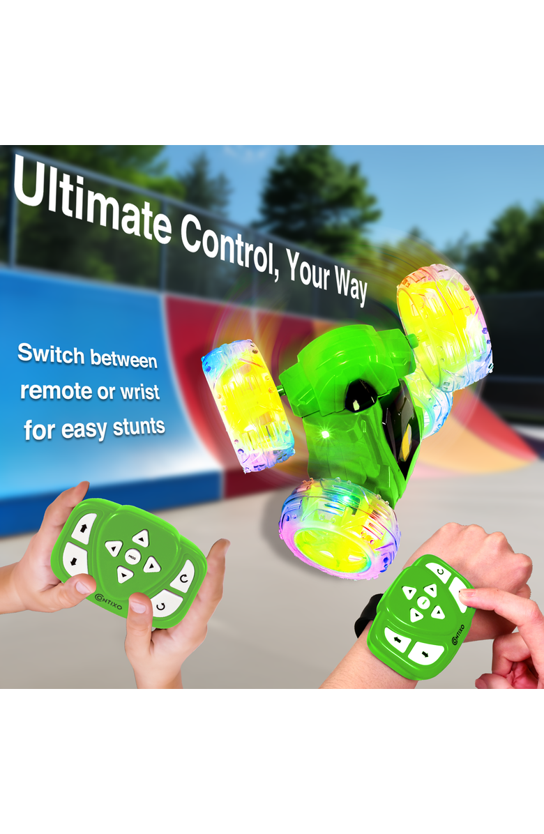CONTIXO 4WD Stunt Car, Alternate, color, Green