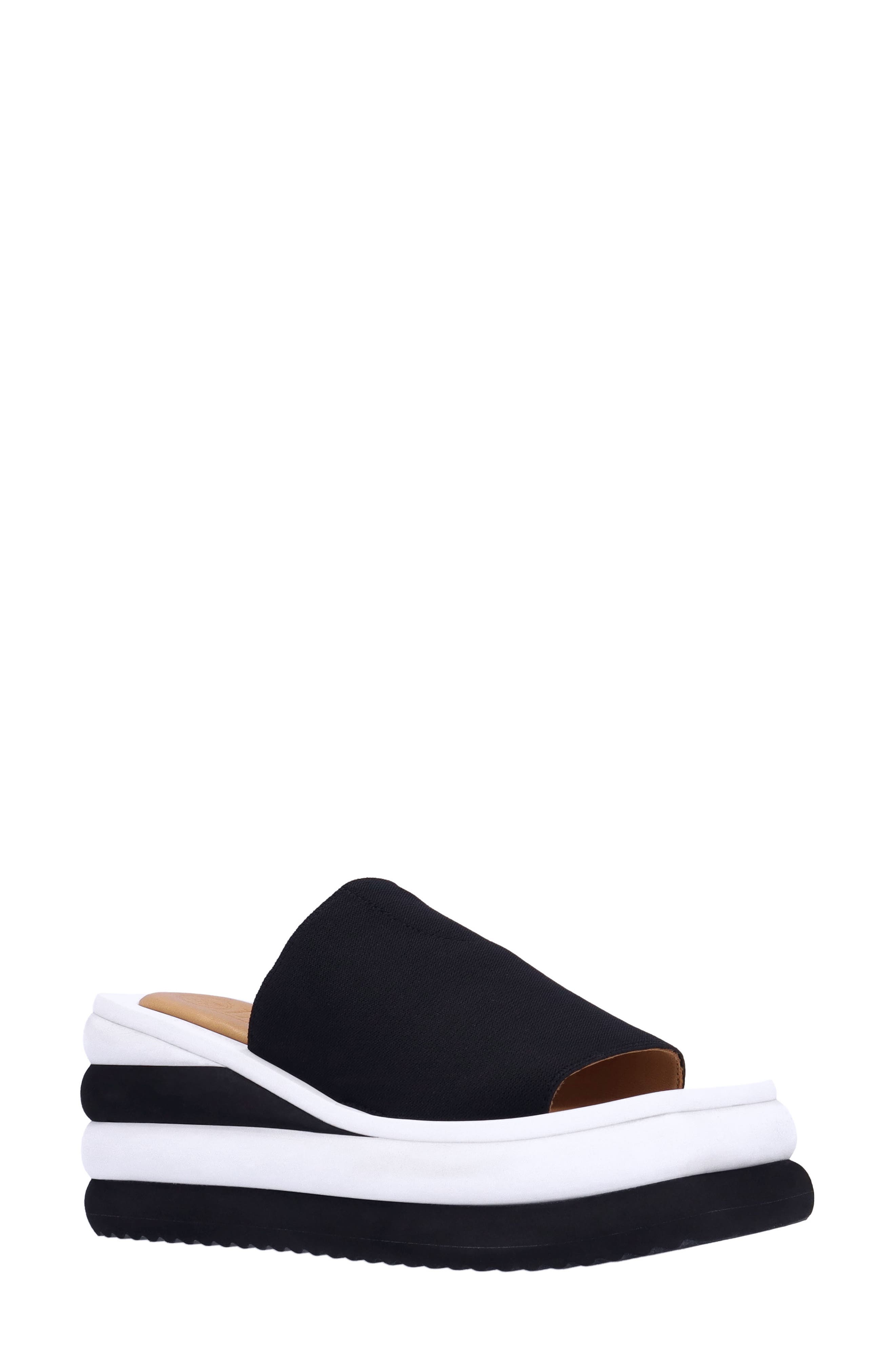L'Amour des Pieds Emiko Platform Sandal, Main, color, Black