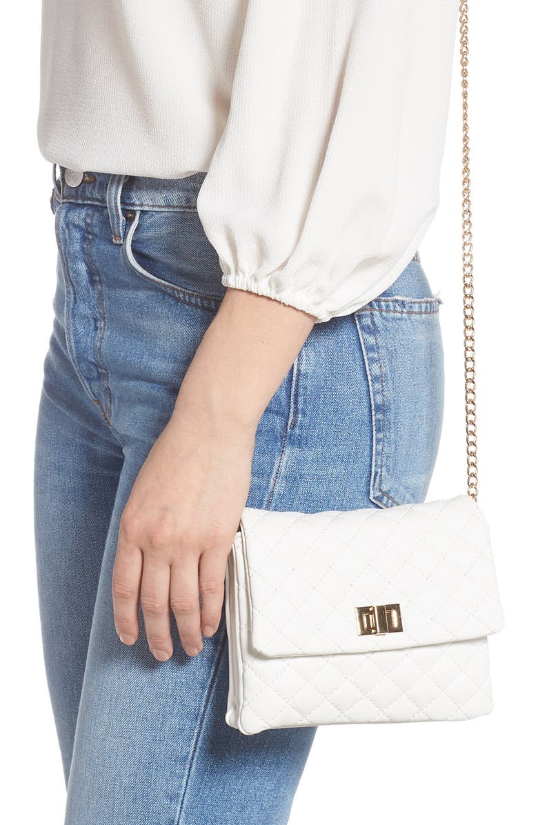 Mali + Lili Quilted Vegan Leather Belt Bag, Alternate, color,