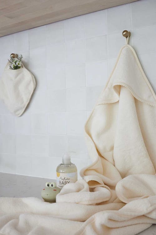 Ely's & Co. Elys And Co. Baby Towel Wash Cloth Pink 3 Pack In Cream