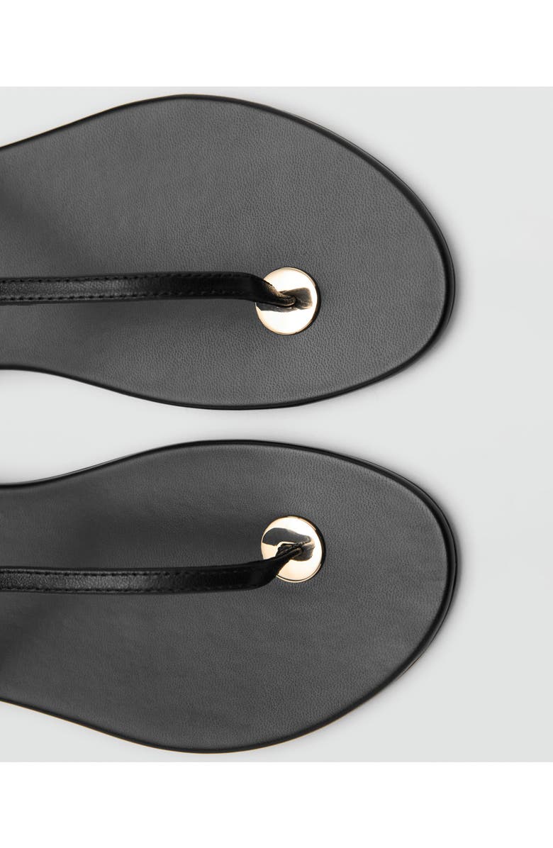 MANGO Ankle Strap Sandal, Alternate, color, Black